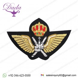 Bullion wire blazer wing badge