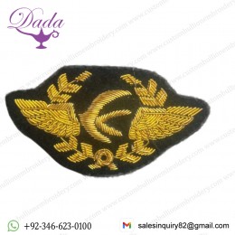 Bullion Wire Embroidery Emblem Patches