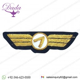 Gold  wired wing badges
