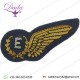 Hand embroidery badges RAF Brevet - E (Engineer) Half-Wing Mess Kit Bullion wire-embroidered 