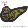 Hand embroidery badges RAF Brevet - Weapon Systems Operator Half-Wing  Queen's Crown. Bullion wire