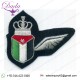 Mylar thread half wing badge