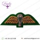 Parachute & Wings Gold On Intelligence Corps Green, Mess Dress Badge