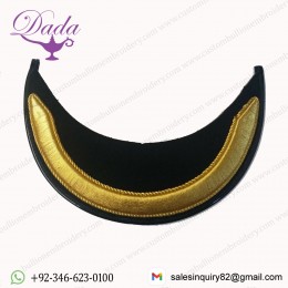 British Made Senior Officer Gold Mylar Dress Cap Felt Peak