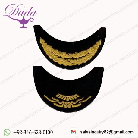 Bullion Military Cap peak