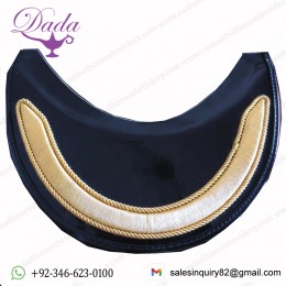 Embroidered Cap peaks Mylar Gold