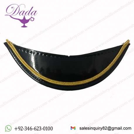 Genuine British Issue 5mm Russian Mylar Braided Dress Cap visor