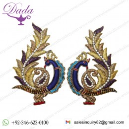 Applique Embroidered Sewing Craft Peacock Patch Appliques Material