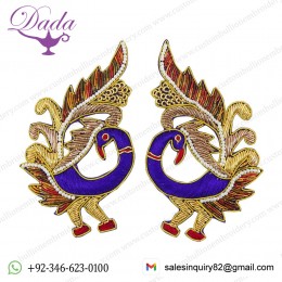 Craft Sewing Peacock Patch Decorative Embroidered Material Appliques