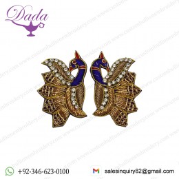 Embroidered Craft Patch Peacock Appliques Sewing Material Applique