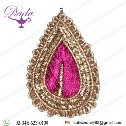 Embroidered Tear-Drop Patch