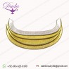 Hand Embroidery Visors Solid Gold And Silver Forage Peak
