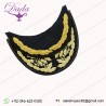 Hand Embroidery Visors Solid Gold Bar Cap Peaked Supplier