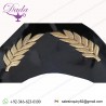 Saudi Gulf Hand Embroidered Peak Bullion Thread Patent Leather
