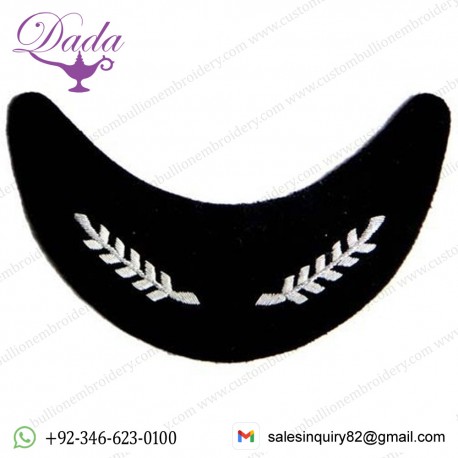 Bullion Wire Embroidery Visor Chief Petty Officer Cap Badge