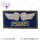 WW2,  Maaf (Mediterranean Allied Air Forces) Hand Embroidered With Gold And Silver Wire Bullion