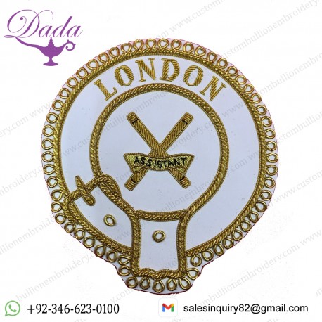 Mark Provincial Full Dress Apron Badge London Assistant Embroidered Apron Badge