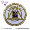 Masonic Apron Badge Canarias Hand Embroidered Bullion & Wire Masonic Badges