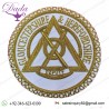 Masonic Apron Badge Lincolnshire Hand Embroidered Bullion & Wire Masonic Badges