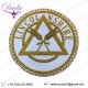 Masonic Apron Badge Lincolnshire Hand Embroidered Bullion & Wire Masonic Badges