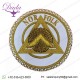 Masonic Apron Badge Norfolk Hand Embroidered With Bullion And Wire Masonic Badge