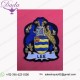 Customise Family Crest Blazer Badge Hand Embroidered Bullion Family Crest Design