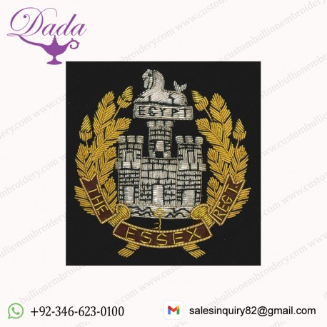 Essex Regiment Wire Blazer Badge
