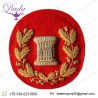 Drum Major Gold On Red No.1 Badge