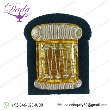 Drum Major Gold, Silver on Navy No1