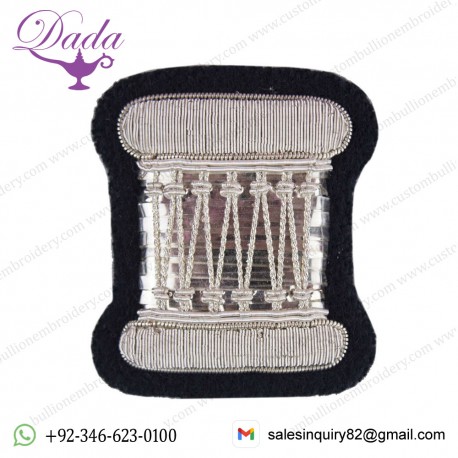 Drummers and Drum Majors Qualification British Army Badge Silver