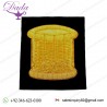 Insignia Badge - Hand embroidery blazer badge Drum (Large) Gold on Black