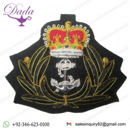 Blazer patch UK ROYAL NAVY CHAPLAIN OFFICER CAP HAT BADGE KING CROWN