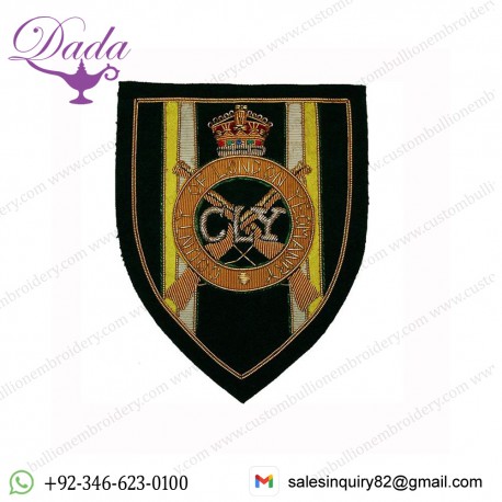 County Of London Yeomanry Blazer Badge, Wire