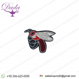 100 Embroidery Brooch Bee Custom Design Brooch Pin