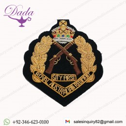 Royal Australian Regiment Blazer Badge GV1R, Wire