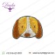 Animal Face Bullion Wire Brooch  Hand Embroidery Bullion Wire Heart Brooches
