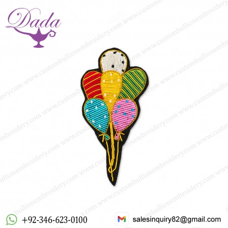 Balloon Hand Embroidered Brooches