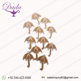 Beautiful Umbrella Applique Patch Beaded Applique Accessories Dress Appliques Handcrafted Applique