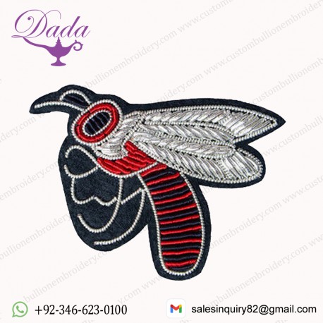 Bee Hand Embroidered Brooches