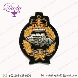 Royal Tank Regiment Blazer Badge, E11R, Wire
