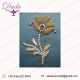 brooch hand embroidery brooch badges Bullion wire fashion saree 