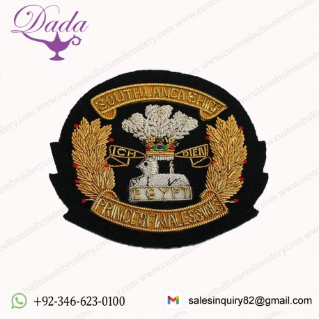 South Lancs Regiment Blazer Badge, Wire