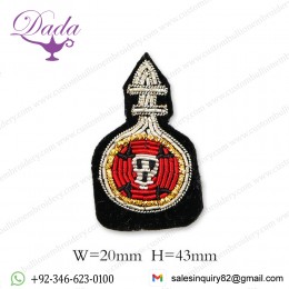 brooches are embroidered by hand