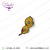 Brooches embroidered in gold