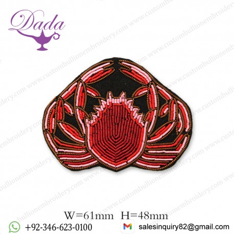 Bullion wire brooch patches crests emblem insignia