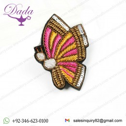 Butterfly Bullion wire brooch