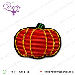 China Bullion Wire Hand Embroidery Tomato brooches