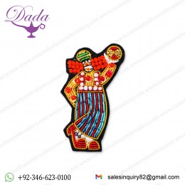 Clothing decorative cartoon pattern embroidery brooch