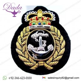 Navy cap Badge, Navel officer Captain bullion wire Patch