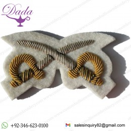 PT Instructor Gold On White, Mess Dress Badge